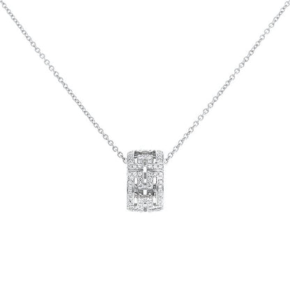 [✨Rose💎]PARENTESI COLLIER ARGENT DIAMANT