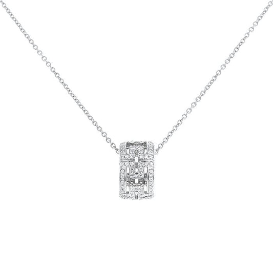 [✨Rose💎]PARENTESI COLLIER ARGENT DIAMANT