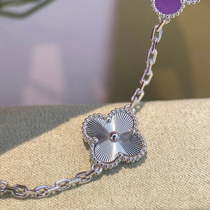[✨Rose💎] CLOVER 5 MOTIF VIOLET BRACELET COLLECTION