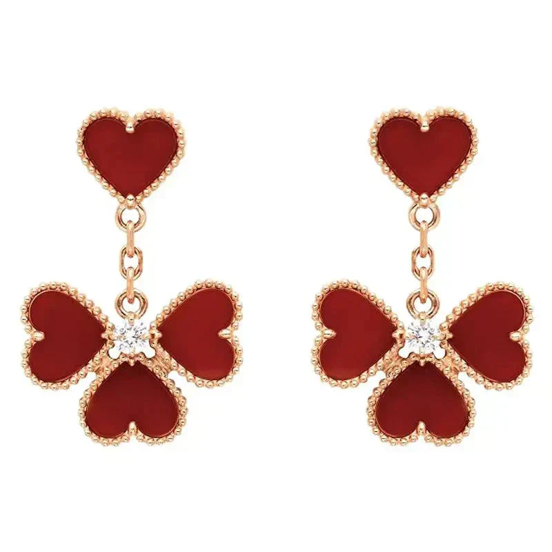 [✨Rose💎]BOUCLES D'OREILLES MELIOT CORNALINE