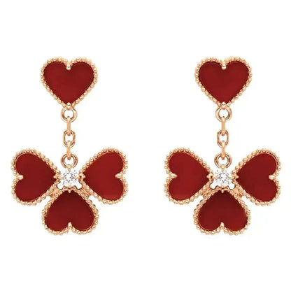 [✨Rose💎]BOUCLES D'OREILLES MELIOT CORNALINE