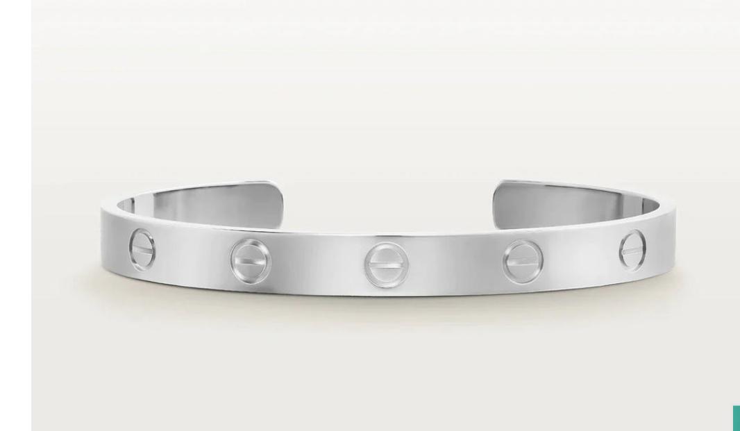 [✨Rose💎] BRACELET AMOUR MANCHETTE OUVERTE 6,1 MM 
