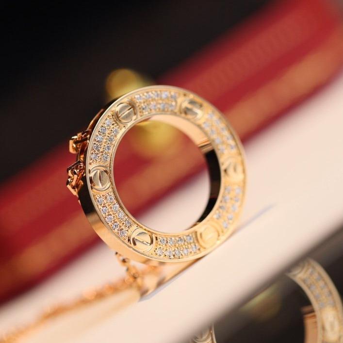 [✨Rose💎] COLLIER AMOUR RÉGLABLE OR ROSE 