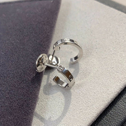 [✨Rose💎]Boucles d'oreilles Love 2,65 mm en argent 