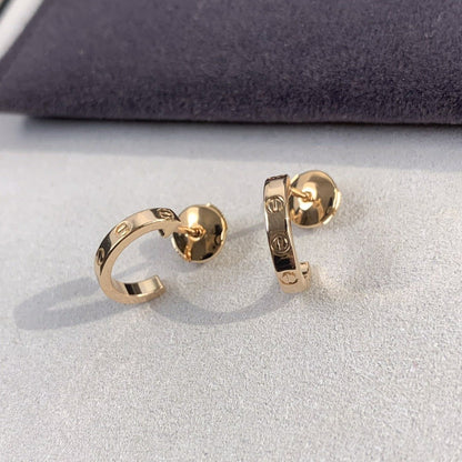 [✨Rose💎] BOUCLES D'OREILLES LOVE 2,65 MM OR ROSE 