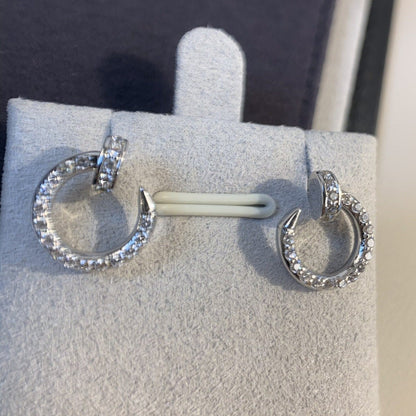 [✨Rose💎]Boucles d'oreilles JUSTE ARGENT DIAMANTS 