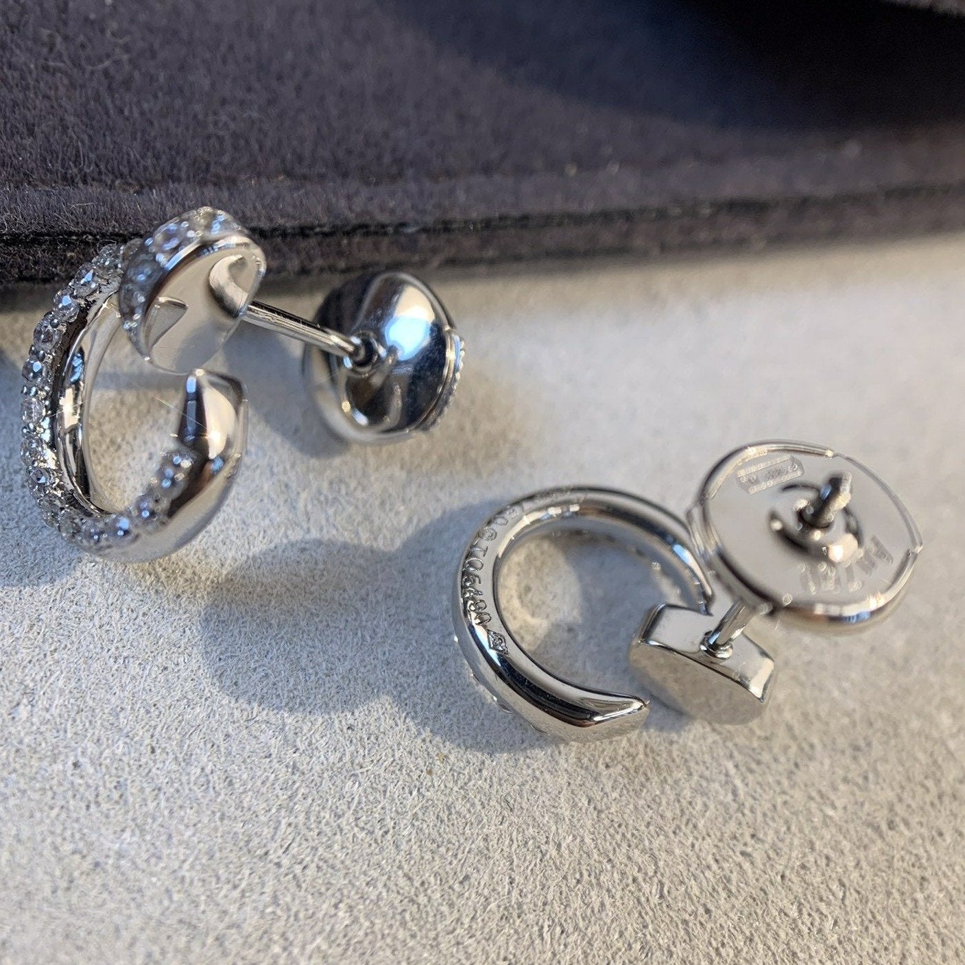 [✨Rose💎]Boucles d'oreilles JUSTE ARGENT DIAMANTS 