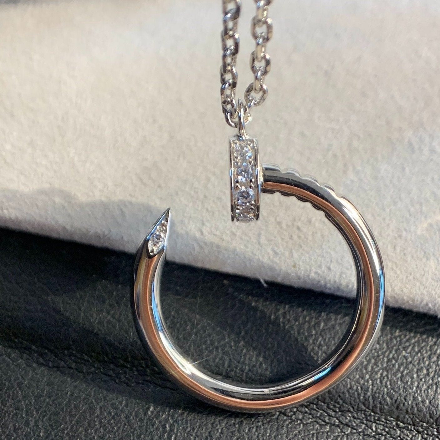 [✨Rose💎]COLLIER JUSTE ARGENT 