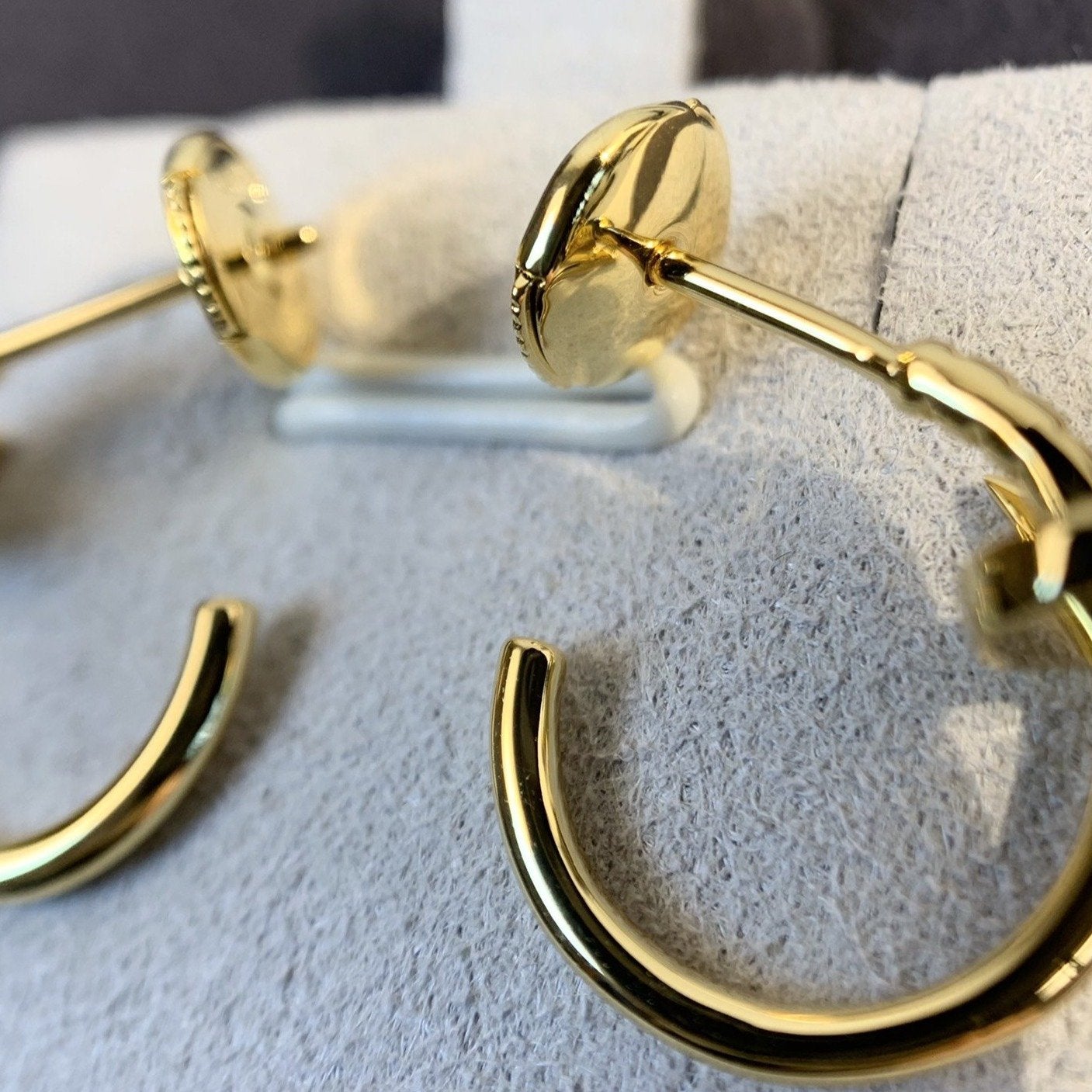 [✨Rose💎]Boucles d'oreilles JUSTE en or 