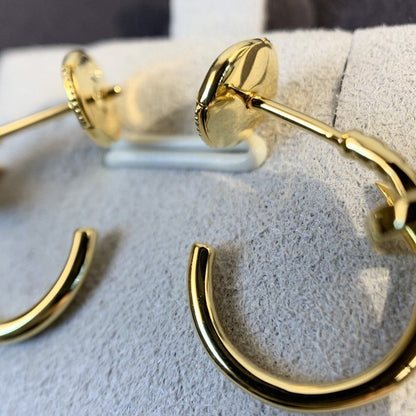 [✨Rose💎]Boucles d'oreilles JUSTE en or 