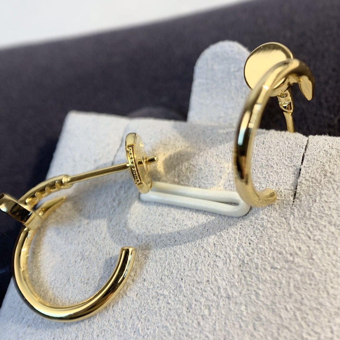 [✨Rose💎]Boucles d'oreilles JUSTE en or 