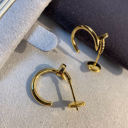 [✨Rose💎]Boucles d'oreilles JUSTE en or 