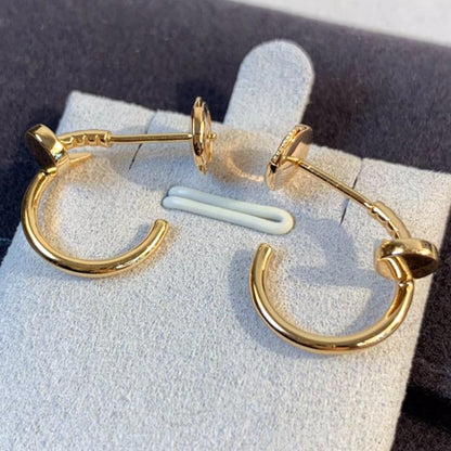 [✨Rose💎]Boucles d'oreilles JUSTE en or rose 