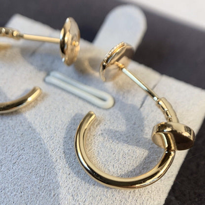 [✨Rose💎]Boucles d'oreilles JUSTE en or rose 