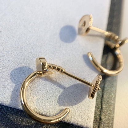 [✨Rose💎]Boucles d'oreilles JUSTE en or rose 