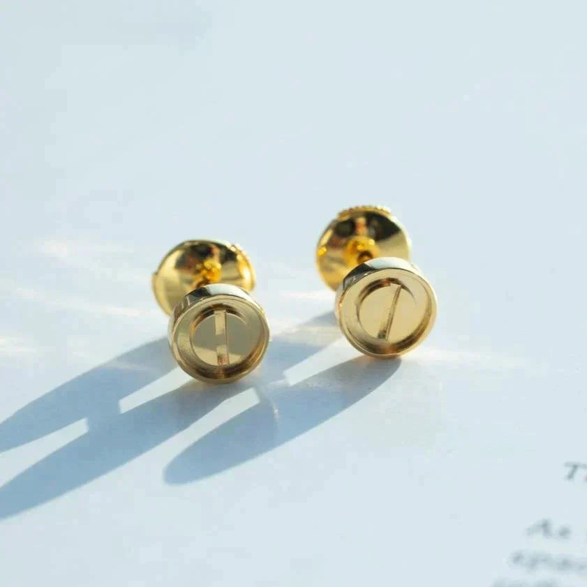 [✨Rose💎]BOUCLES D'OREILLES AMOUR OR 10MM