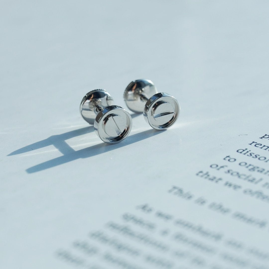 [✨Rose💎] BOUCLES D'OREILLES AMOUR ARGENT 10MM
