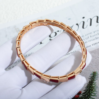 [✨Rose💎]BRACELET SERPENTI OR ROSE RUBELLITE