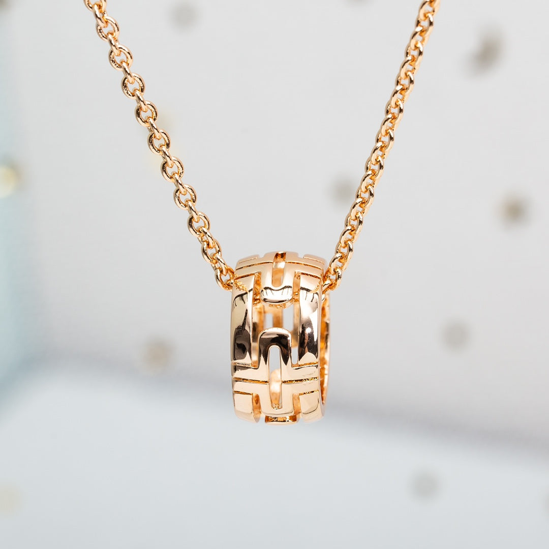 [✨Rose💎]COLLIER PARENTESI OR ROSE