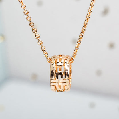 [✨Rose💎]COLLIER PARENTESI OR ROSE