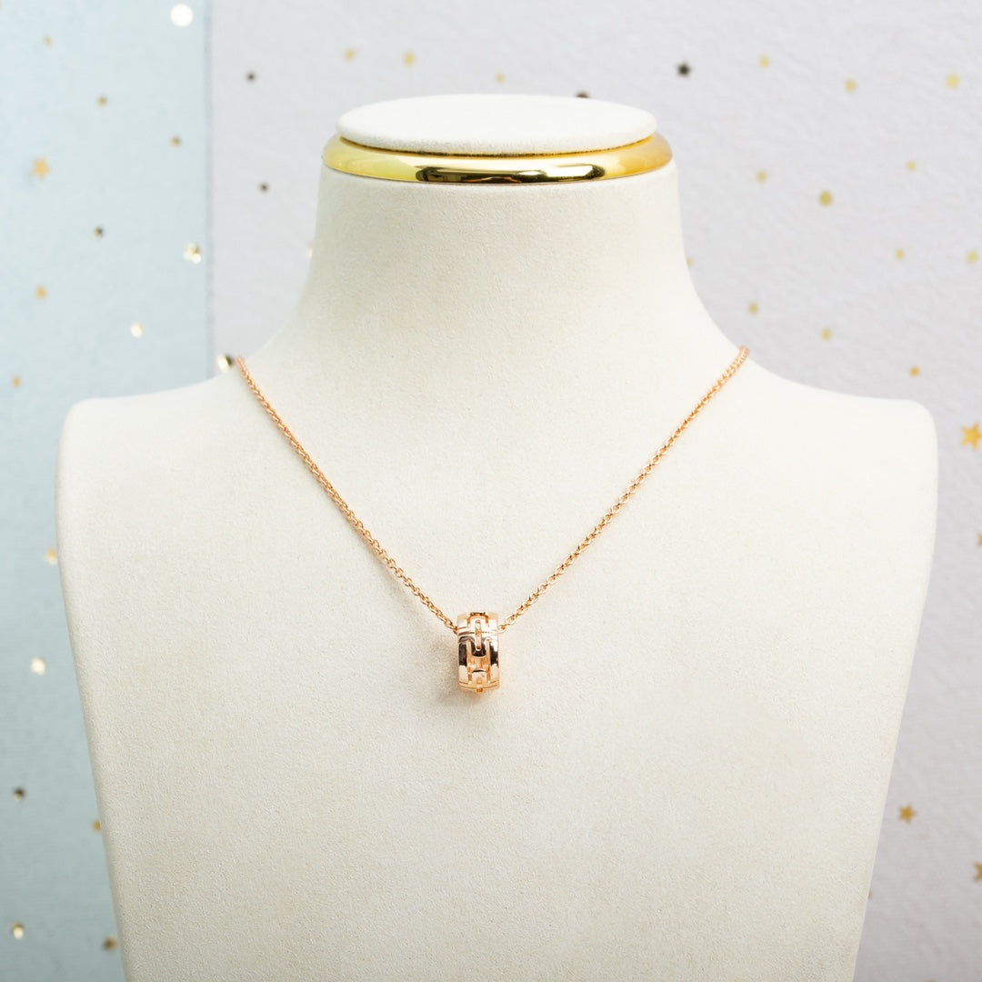 [✨Rose💎]COLLIER PARENTESI OR ROSE