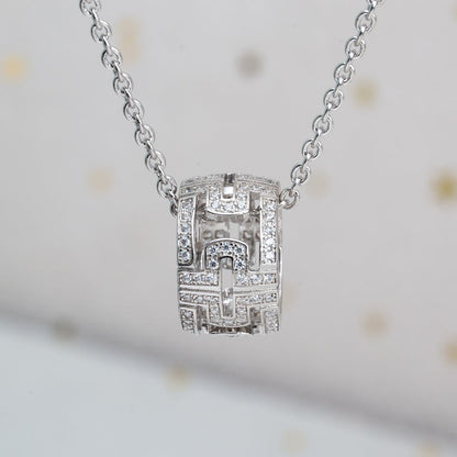 [✨Rose💎]PARENTESI COLLIER ARGENT DIAMANT