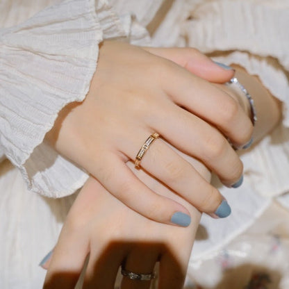 [✨Rose💎]BAGUE D'AMOUR DIAMANT 2,65 MM 