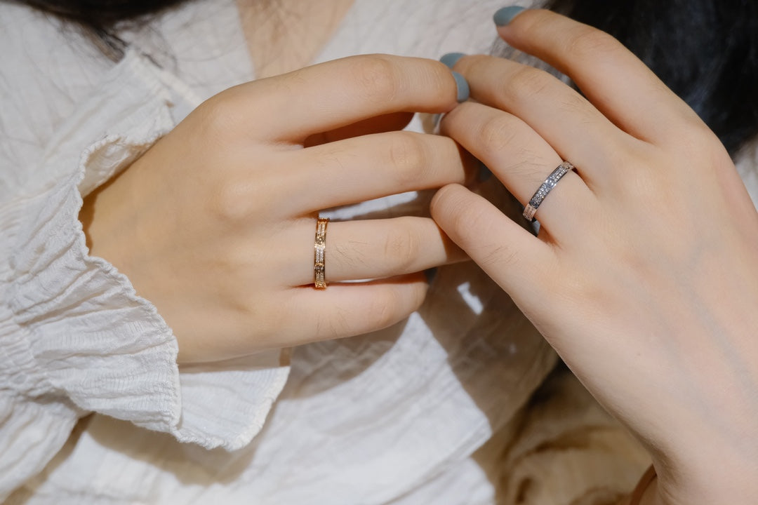 [✨Rose💎]BAGUE D'AMOUR DIAMANT 2,65 MM 