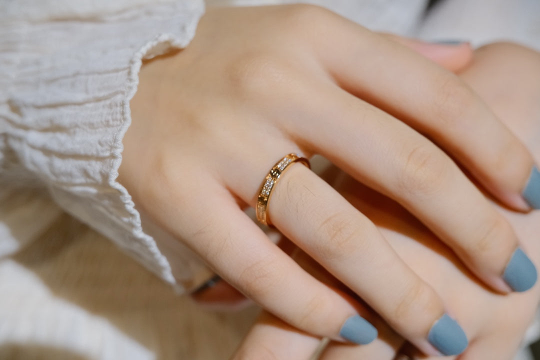 [✨Rose💎]BAGUE D'AMOUR DIAMANT 2,65 MM 