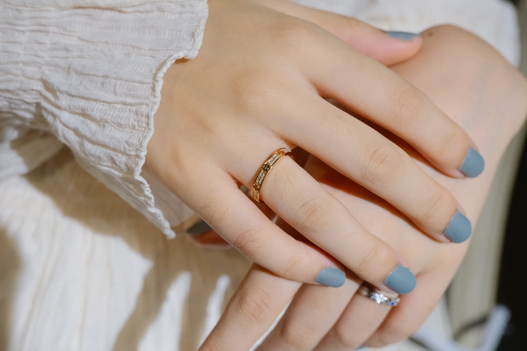 [✨Rose💎]BAGUE D'AMOUR DIAMANT 2,65 MM 
