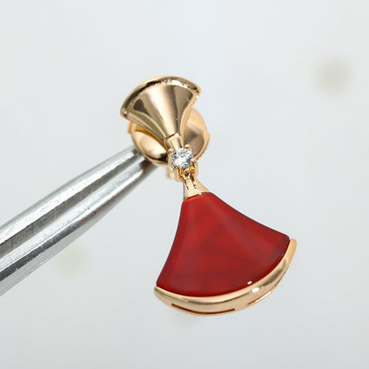 [✨Rose💎]Boucles d'oreilles DREAM Cornaline en or rose