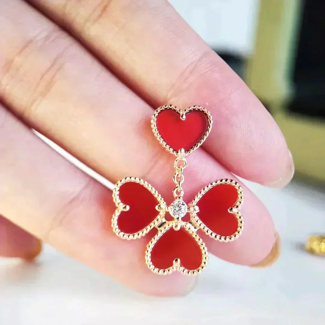 [✨Rose💎]BOUCLES D'OREILLES MELIOT CORNALINE
