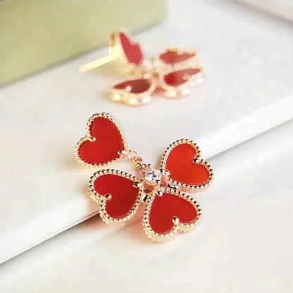 [✨Rose💎]BOUCLES D'OREILLES MELIOT CORNALINE