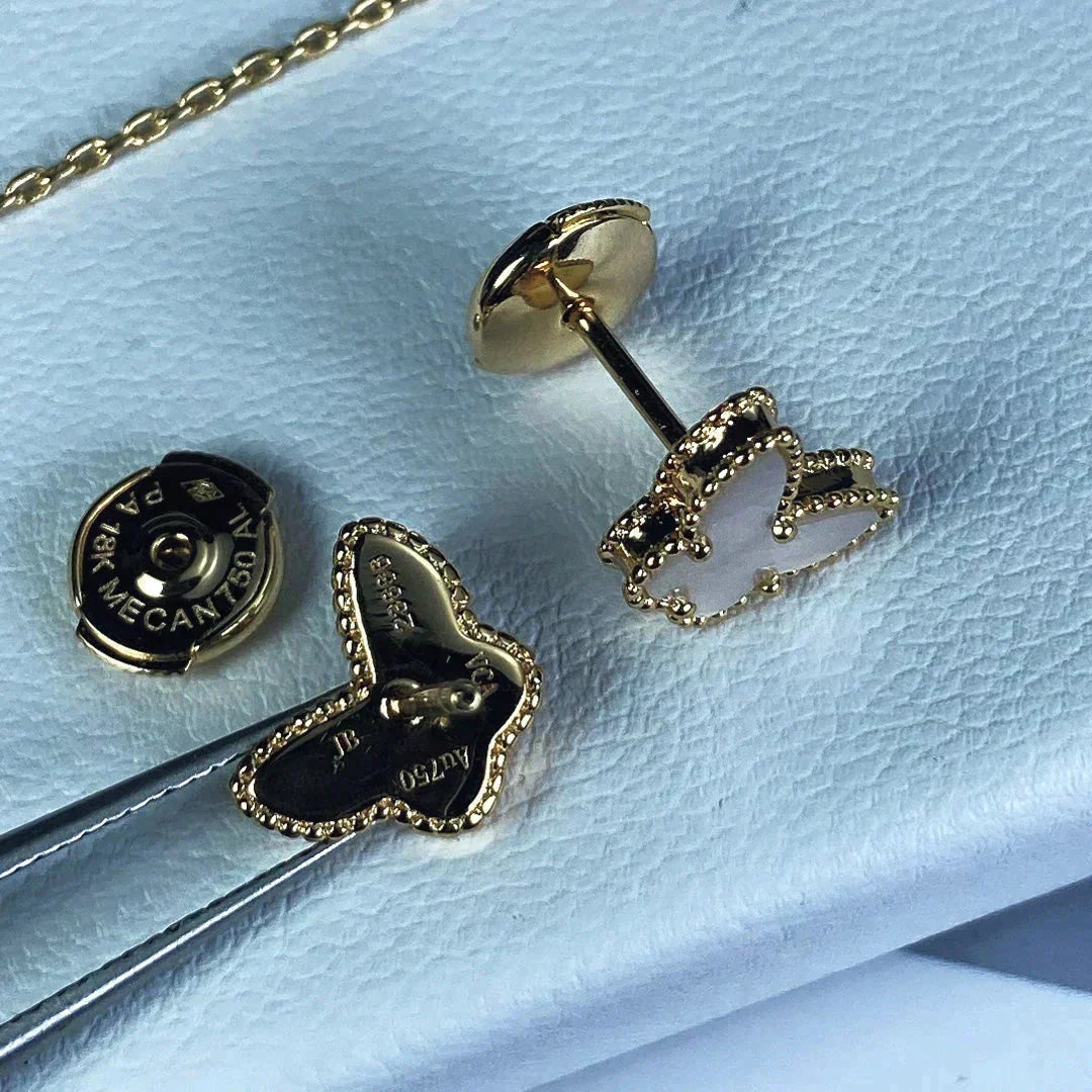 [✨Rose💎] CLOUS D'OREILLES PAPILLON DOUX