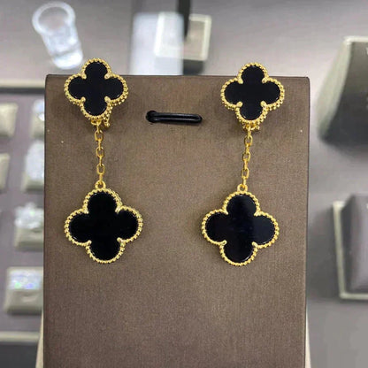 [✨Rose💎]BOUCLES D'OREILLES TRÈFLE 2 MOTIFS (CHOIX MULTIPLES)