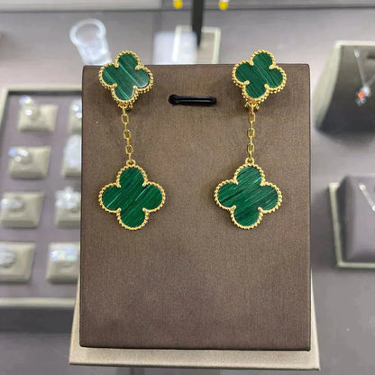 [✨Rose💎]BOUCLES D'OREILLES TRÈFLE 2 MOTIFS (CHOIX MULTIPLES)