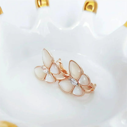 [✨Rose💎]BUTTERFLY MOP DIAMOND EARRINGS