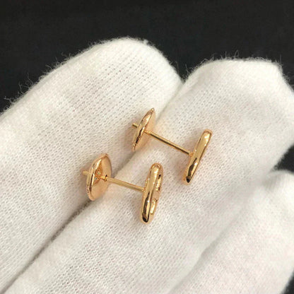 [✨Rose💎] PETITES BOUCLES D'OREILLES CHAÎNE OR ET ARGENT
