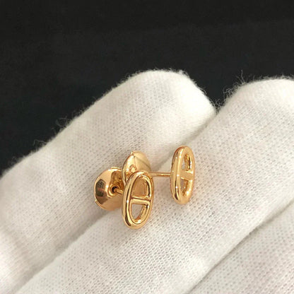 [✨Rose💎] PETITES BOUCLES D'OREILLES CHAÎNE OR ET ARGENT