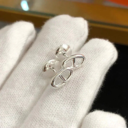 [✨Rose💎] PETITES BOUCLES D'OREILLES CHAÎNE OR ET ARGENT