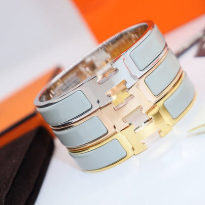 [✨Rose💎]H BRACELET BLEU CLAIR