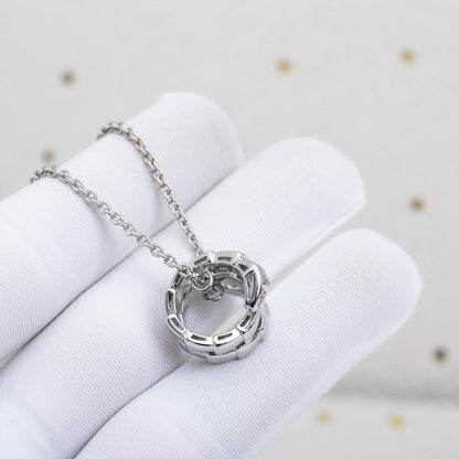 [✨Rose💎] COLLIER SERPENTI ARGENT DIAMANT