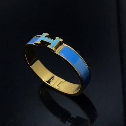 [✨Rose💎]H BRACELET CÉRAMIQUE ARC-EN-CIEL BLEU