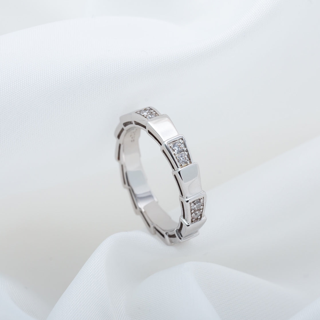 [✨Rose💎]BAGUE SERPENTI ARGENT 3MM