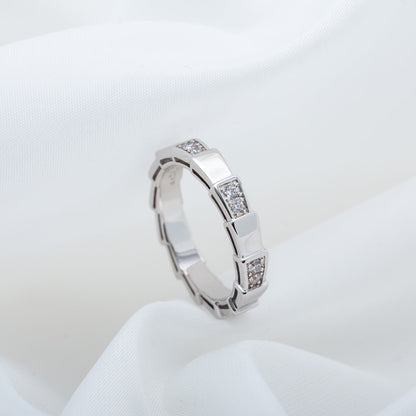 [✨Rose💎]BAGUE SERPENTI ARGENT 3MM