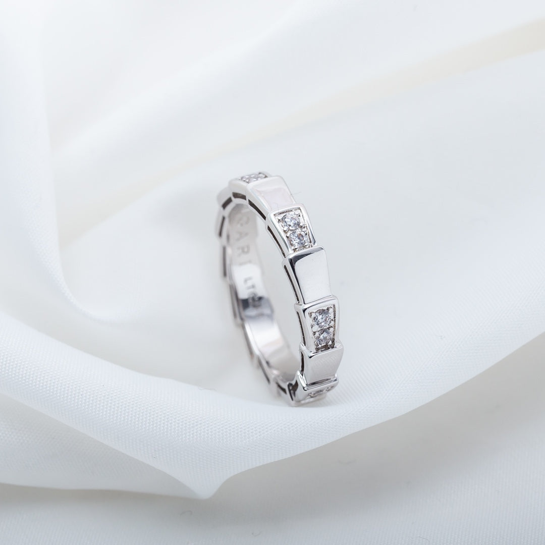 [✨Rose💎]BAGUE SERPENTI ARGENT 3MM