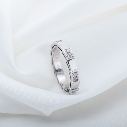 [✨Rose💎]BAGUE SERPENTI ARGENT 3MM