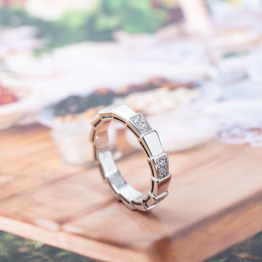 [✨Rose💎]BAGUE SERPENTI ARGENT 3MM