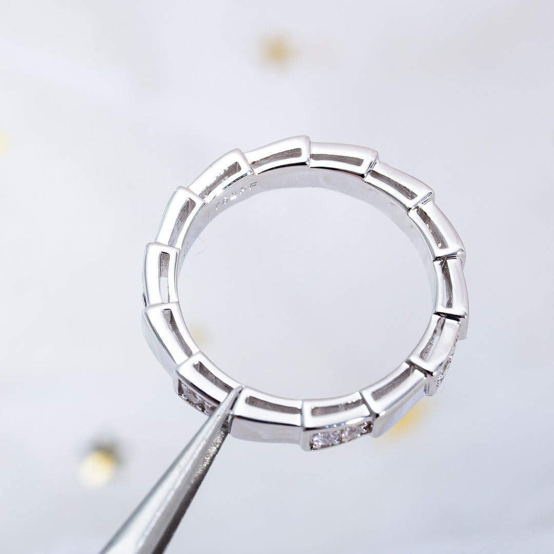 [✨Rose💎]BAGUE SERPENTI ARGENT 3MM