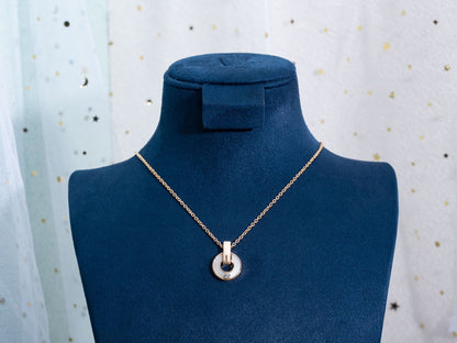 [✨Rose💎] COLLIER GARI NACRE OR ROSE